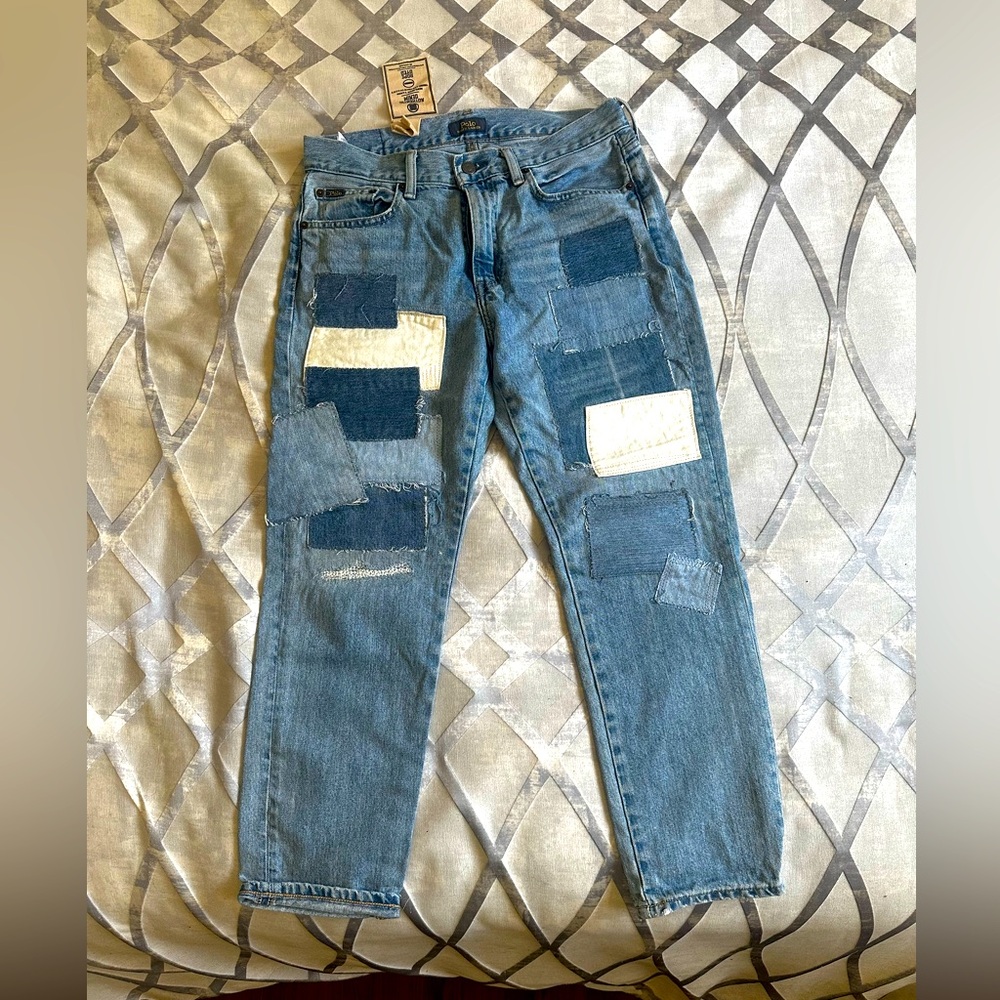 Polo Ralph Lauren patchwork design bf jeans